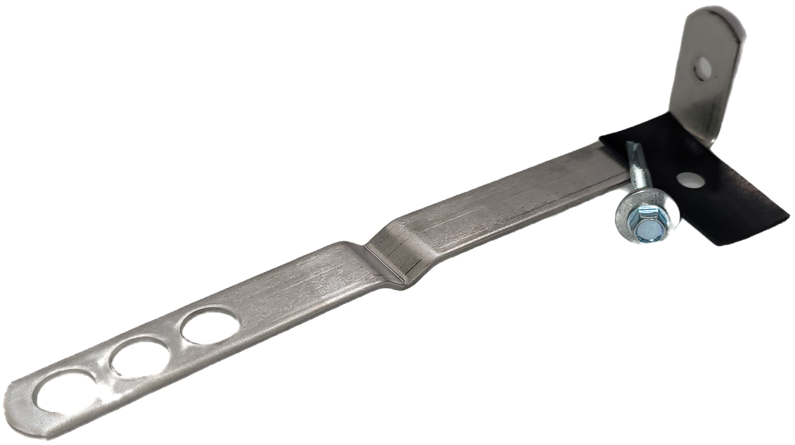 Stainless Steel Frame Cramp Ties (with and without drip), Isolation Pads and Tek Screws - 75mm, 100mm, 125mm, 200mm and 250mm