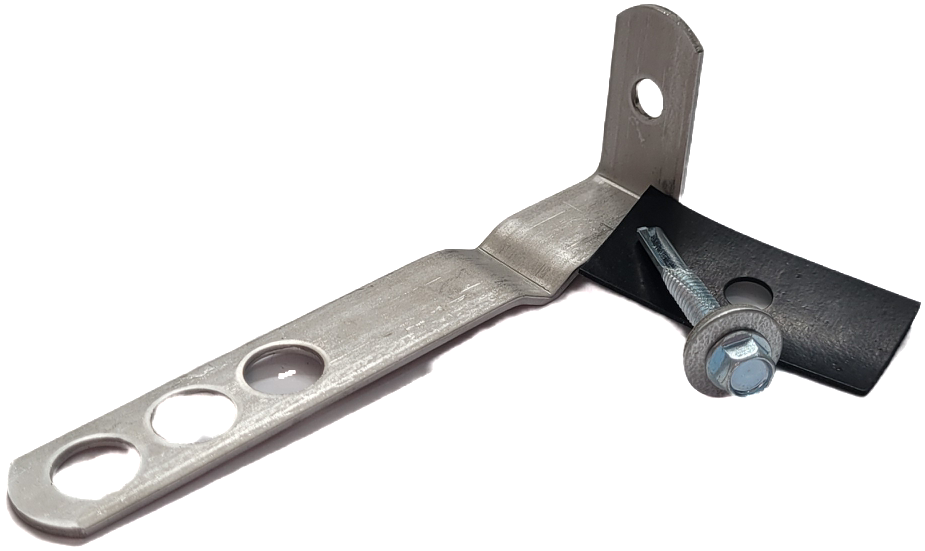 Stainless Steel Frame Cramp Ties (with and without drip), Isolation Pads and Tek Screws - 75mm, 100mm, 125mm, 200mm and 250mm