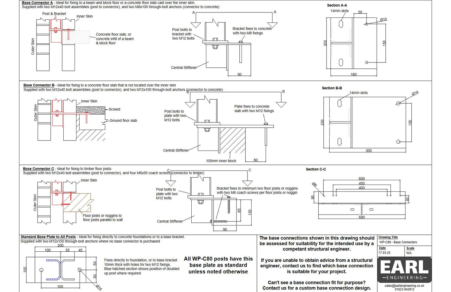 Earl WP-C80 Windpost