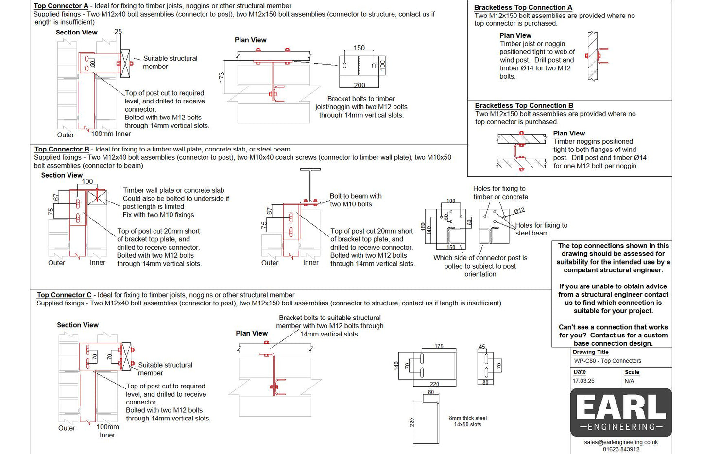 Earl WP-C80 Windpost