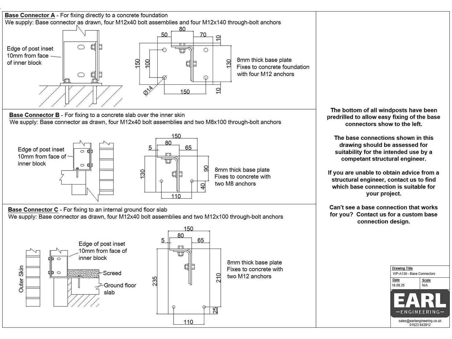 Earl WP-A130 Windpost (WP2 comparable)